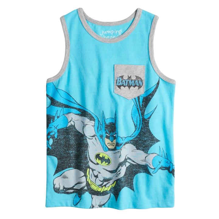 Boys 4-10 Jumping Beans&reg; Dc Comics Batman Pocket Graphic Tank Top, Size: 7x, Blue