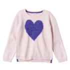Design 365 Girls 4-6x Marled High-low Sweater, Girl's, Size: 6x, Light Pink