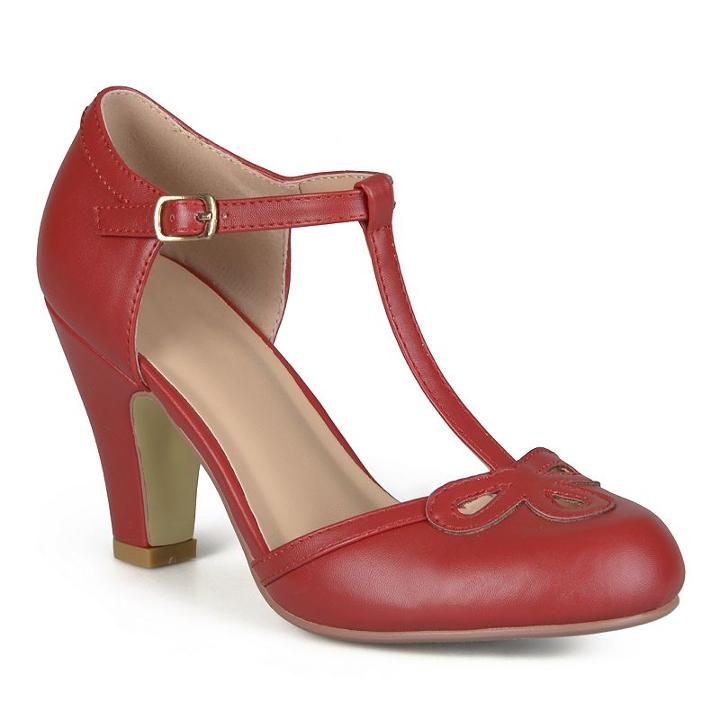 Journee Collection Parley Women's Mary Jane Heels, Girl's, Size: Medium (6), Red