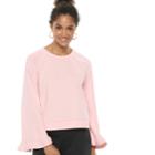 Women's Popsugar Bell-sleeve Sweatshirt, Size: Xxl, Pink