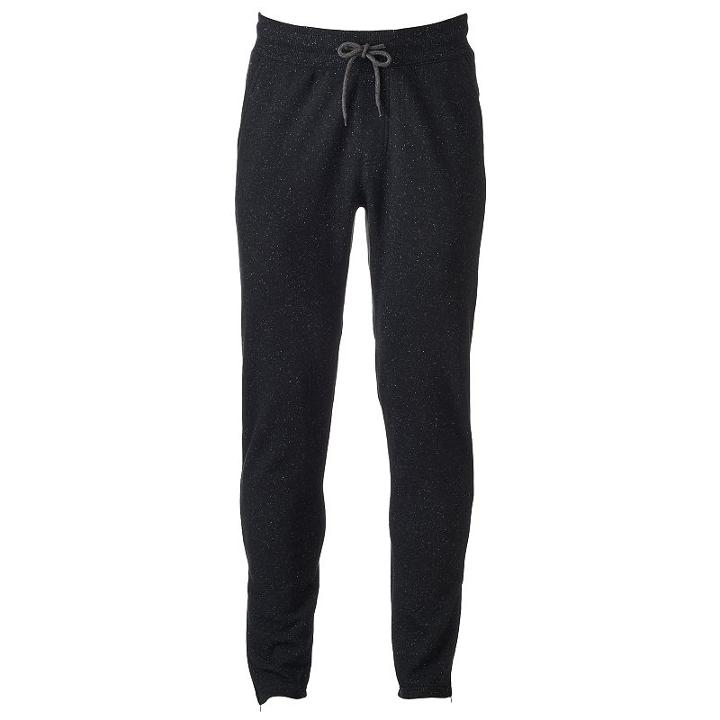 Men's Hollywood Jeans Benji Fleece Jogger Pants, Size: X Lrge M/r, Black