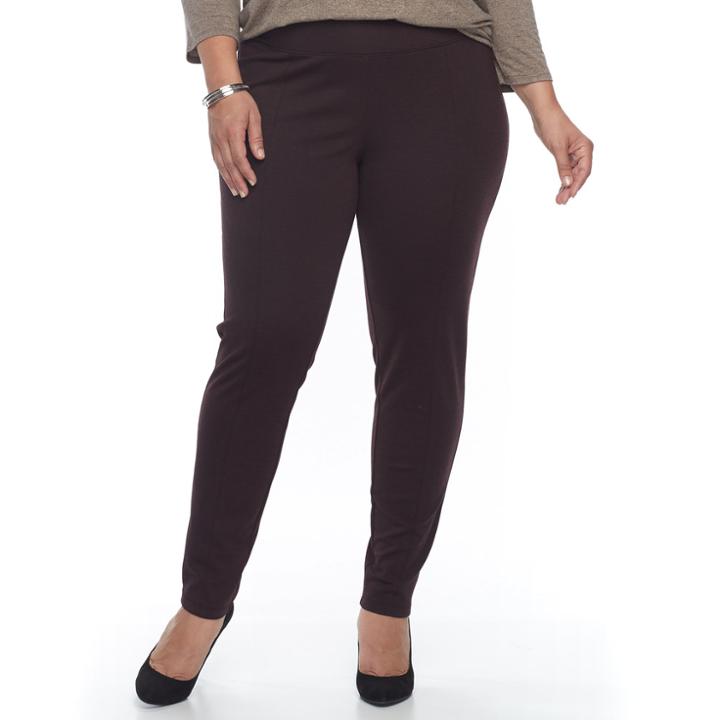 Plus Size Apt. 9&reg; Tummy Control Leggings, Women's, Size: 1xl, Red