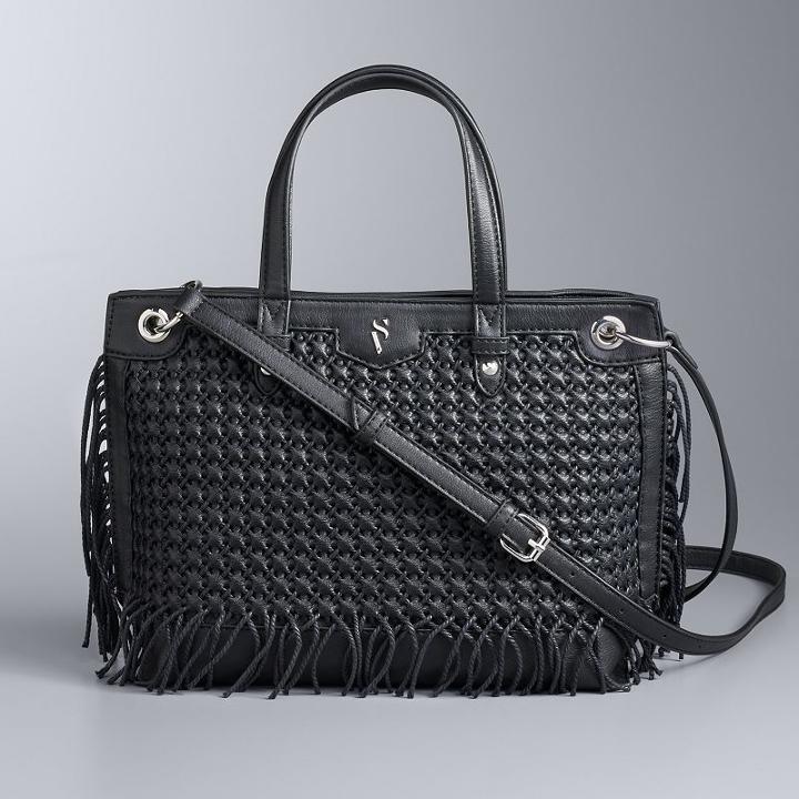 Simply vera vera wang bedford triple entry satchel new arrivals