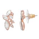 Lc Lauren Conrad Rose Gold Tone Nickel Free Cluster Stud Earrings, Women's, Light Red