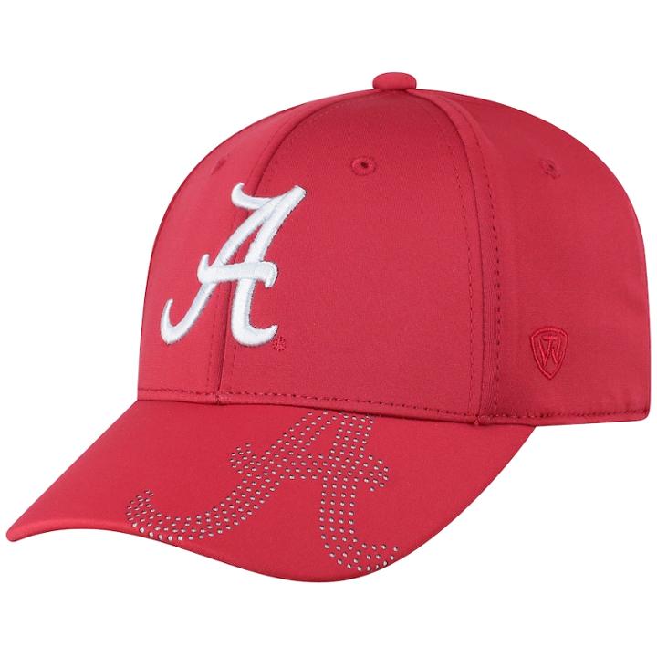 Adult Top Of The World Alabama Crimson Tide Pitted Memory-fit Cap, Men's, Med Red
