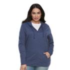 Plus Size Sonoma Goods For Life&trade; Hoodie, Women's, Size: 3xl, Dark Blue
