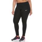 Plus Size Nike Dri-fit Essential Crop Leggings, Women's, Size: 2xl, Grey (charcoal)
