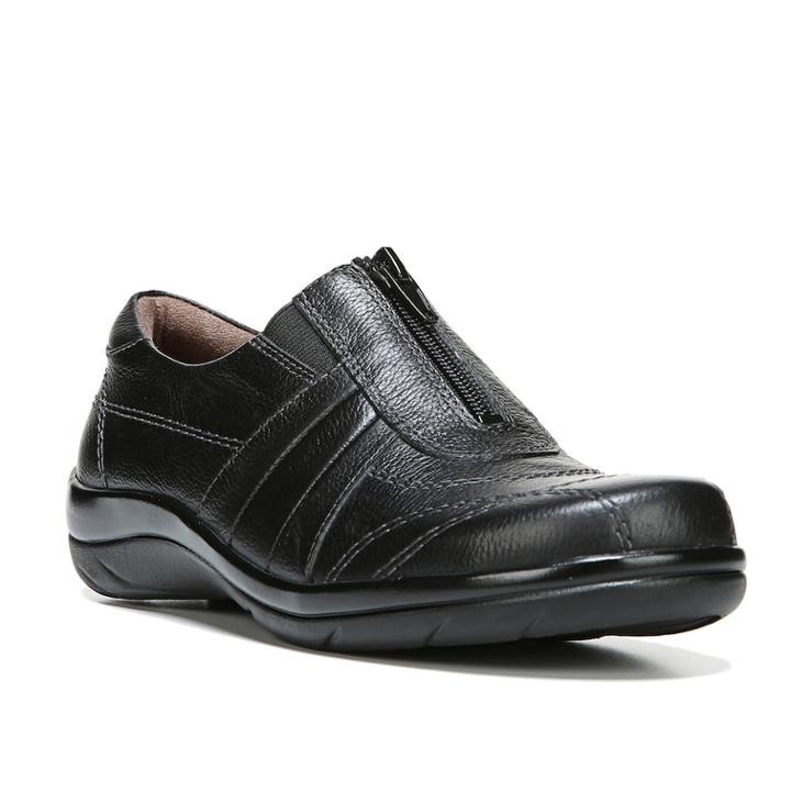 Naturalsoul By Naturalizer Ilsa Women's Zipper Shoes, Size: Medium (8), Black