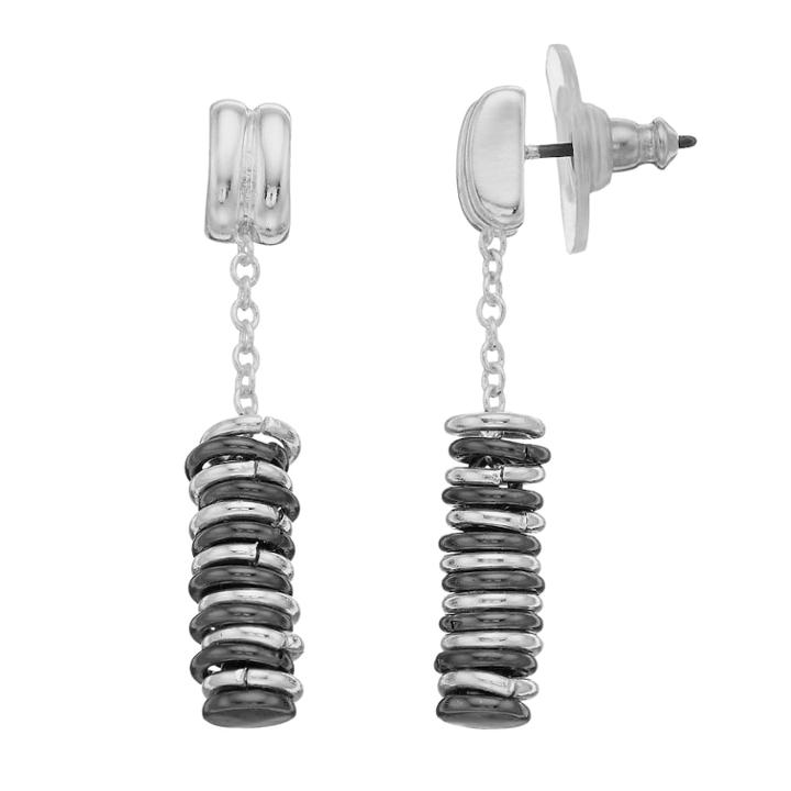 Napier Two Tone Linear Drop Earrings, Women's, Multicolor