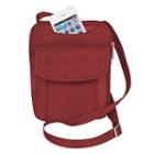 Travelon Signature Anti-theft Rfid-blocking Crossbody Bag, Adult Unisex, Red