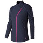 Women's New Balance Pink Ribbon Anticipate Jacket, Size: Large, Blue