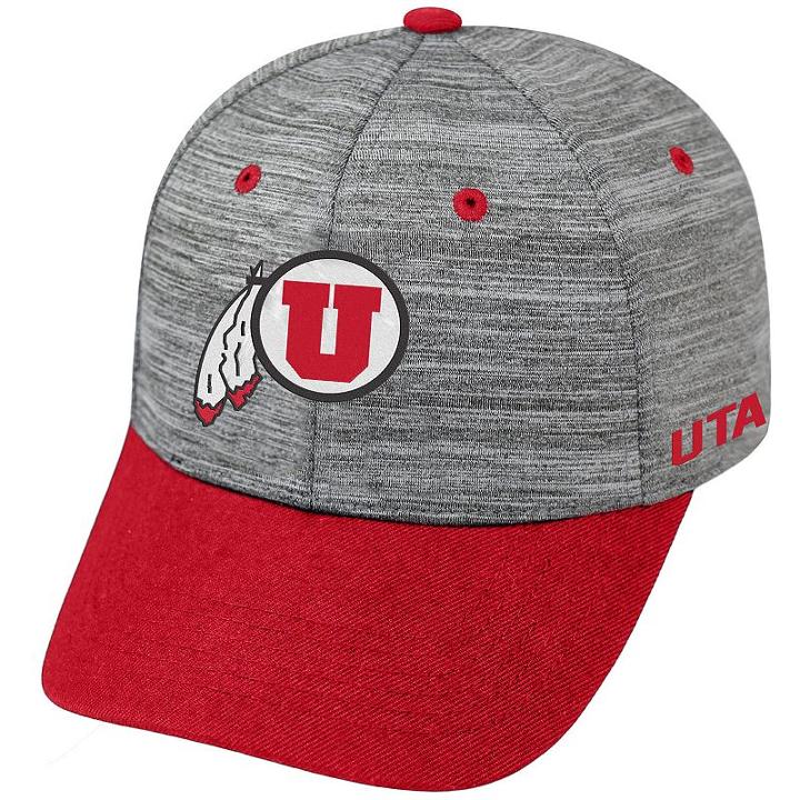 Adult Utah Utes Backstop Snapback Cap, Men's, Med Grey