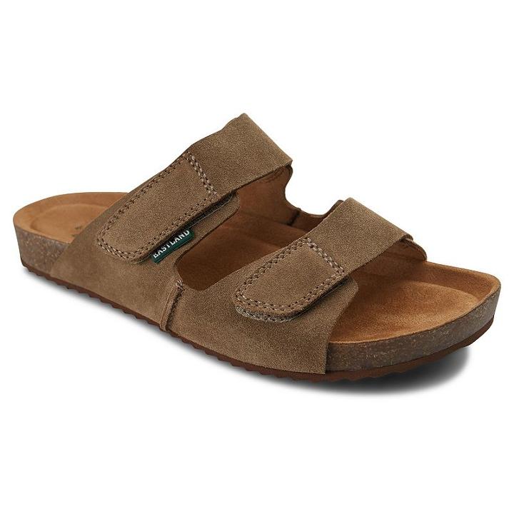 Eastland Caleb Men's Suede Sandals, Size: Medium (10), Beig/green (beig/khaki)