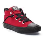 Boys' Converse Chuck Taylor All Star Street Mid Sneakers, Boy's, Size: 5, Red Overfl