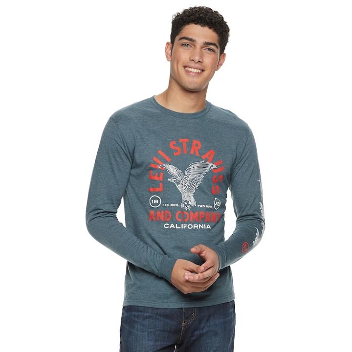 Men's Levi's Garage Tee, Size: Xxl, Blue (navy)