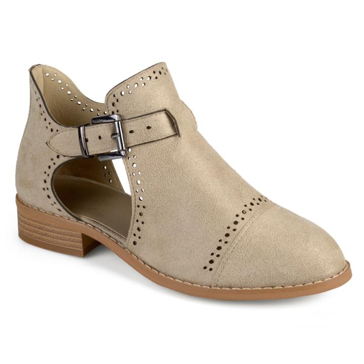 Journee Collection Tinsly Women's Exposed Ankle Boots, Size: 9, Med Beige