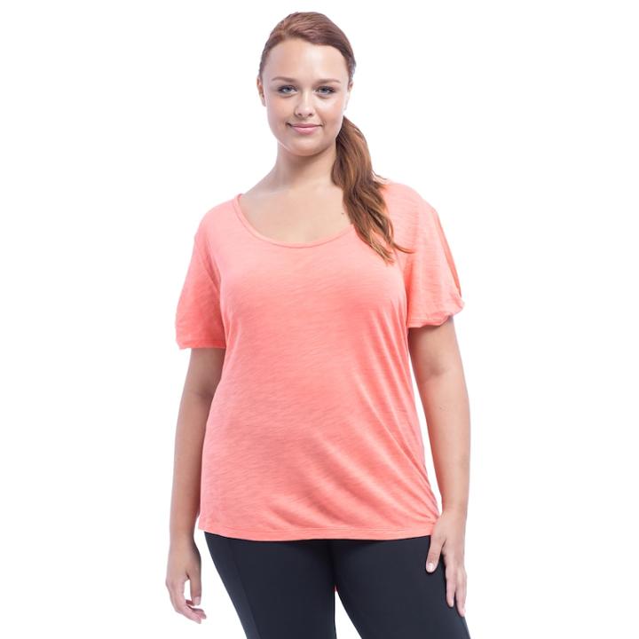 Plus Size Balance Collection Tee, Women's, Size: 1xl, Lt Orange