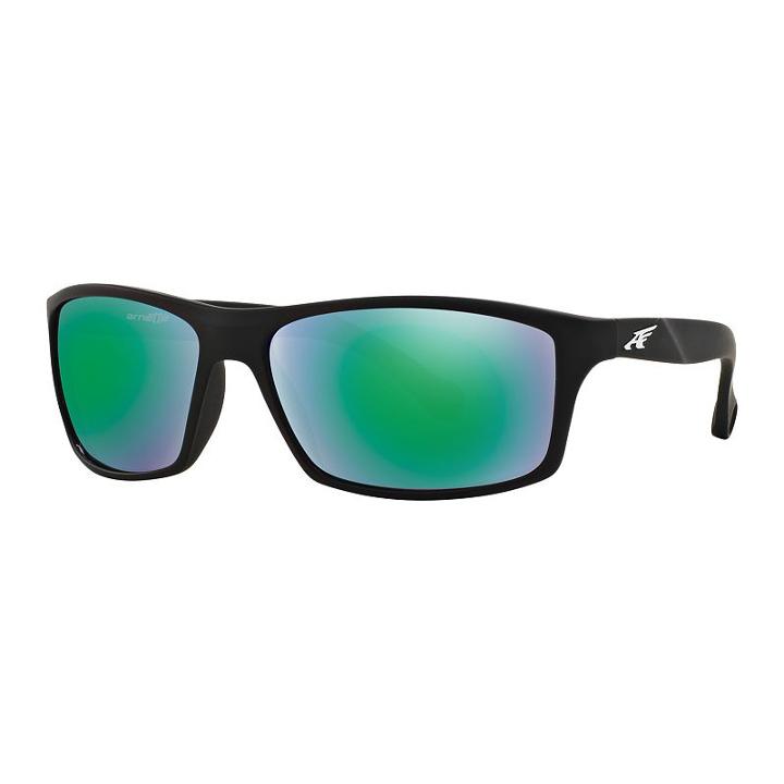 Arnette An4207 61mm Boiler Rectangle Mirror Sunglasses, Men's, Lt Beige