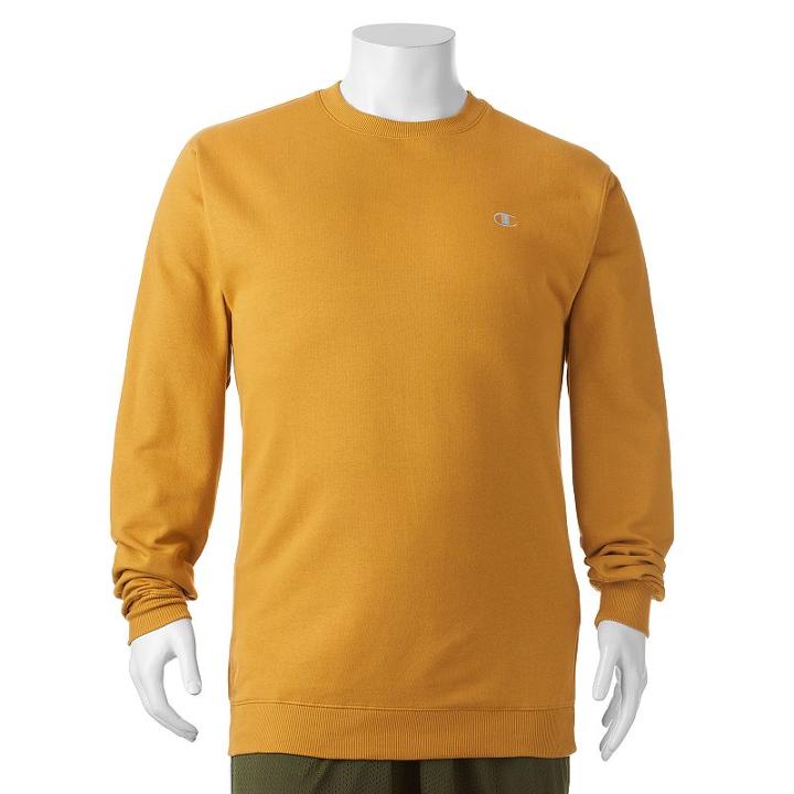 Big & Tall Champion Fleece Crewneck Sweatshirt, Men's, Size: 3xl Tall, Gold