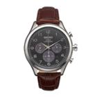 Seiko Men's Classic Leather Solar Chronograph Watch - Ssc565, Brown