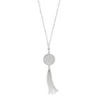 Lc Lauren Conrad Long Spiral Tassel Necklace, Women's, White Oth