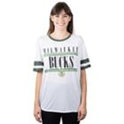 Women's Milwaukee Bucks Ringer Tee, Size: Large, White