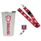 Indiana Hoosiers Badge Holder, Lanyard & Tumbler Job Pack, Adult Unisex, Multicolor