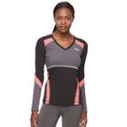 Women's Fila Sport&reg; Heathered Titanium Workout Tee, Size: Small, Oxford