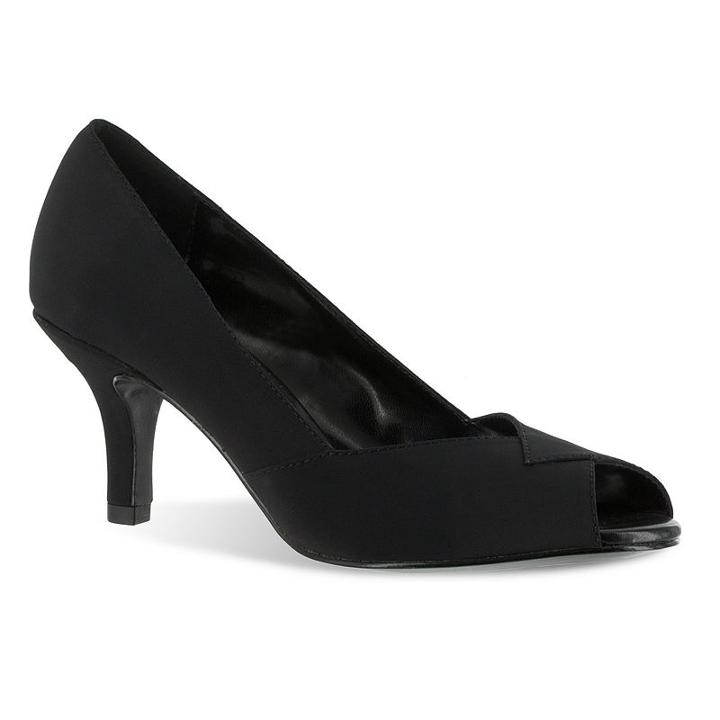 Easy Street Ravish Women's Peep-toe Dress Heels, Size: 10 N, Grey (charcoal)