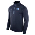 Men's Nike North Carolina Tar Heels Quarter-zip Therma Top, Size: Large, Blue (navy)