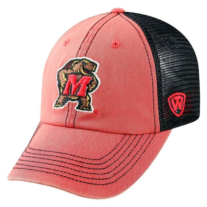 Adult Maryland Terrapins Crossroads Vintage Snapback Cap, Men's, Med Red