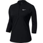 Women's Nike Court Dry Pure Tennis Top, Size: Medium, Grey (charcoal)