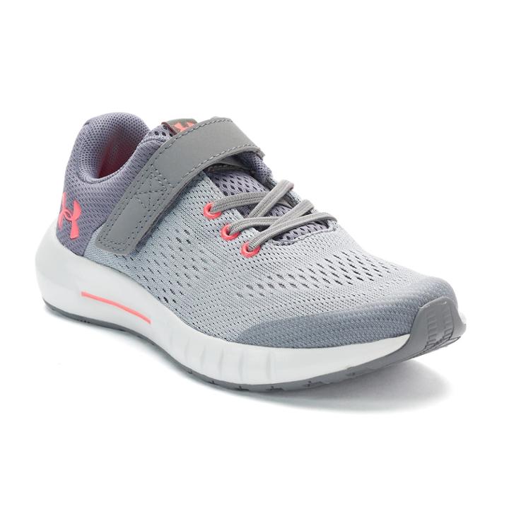Under Armour Pursuit Preschool Girls' Sneakers, Size: 11, White