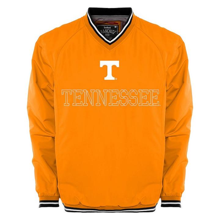Men's Franchise Club Tennessee Volunteers Trainer Windshell Pullover, Size: 3xl, Lt Orange
