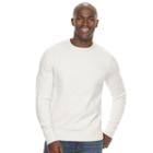 Men's Croft & Barrow&reg; Classic-fit Stretch Crewneck Sweater, Size: Large, Lt Beige