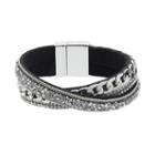 Crisscross Cord Bracelet, Women's, Black