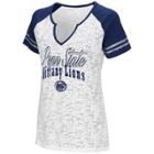 Women's Campus Heritage Penn State Nittany Lions Notch-neck Raglan Tee, Size: Medium, Natural