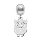 Individuality Beads Sterling Silver Owl Charm, Women's, Grey