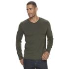 Men's Apt. 9 Solid V-neck Tee, Size: Large, Green