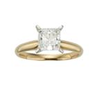 Princess-cut Igl Certified Diamond Solitaire Engagement Ring In 14k Gold (1 1/2 Ct. T.w), Women's, Size: 9, White