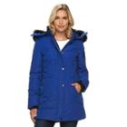 Women's Halifax Hooded Active Parka Jacket, Size: Small, Med Blue