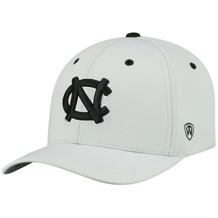 Adult Top Of The World North Carolina Tar Heels High Power Cap, Men's, Light Grey