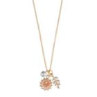 Lc Lauren Conrad Short Flower Cluster Pendant Necklace, Women's, Pink