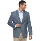 Men's Chaps Slim-fit Patterned Sport Coat, Size: 42 Short, Blue