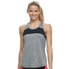 Women's Fila Sport&reg; Melange Twist Back Tank, Size: Small, Light Grey