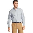Men's Izod Premium Essentials Classic-fit Plaid Stretch Button-down Shirt, Size: Large, Grey