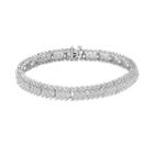 1 Carat T.w. Diamond Sterling Silver Bracelet, Women's, Size: 7.5, White