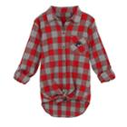 Juniors' Unlv Rebels Spirit Week Tie-front Flannel Shirt, Teens, Size: Xl, Red