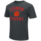 Men's Campus Heritage Clemson Tigers Charcoal Tee, Size: Xxl, Black