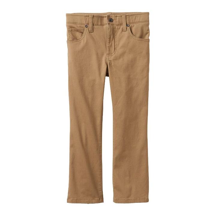 Boys 4-7x Lee Sport Extreme Comfort Stretch Slim Straight-leg Twill Pants, Boy's, Size: 4 Ave Med, Lt Brown